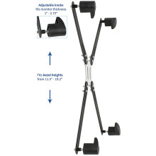 Adaptador Kit de Montaje VESA para Pantalla de Monitor LCD LED de 19 una 27 Pulgadas, Soporte de Montaje de 75 Mm y 100 Mm, Soporte-VAD1
