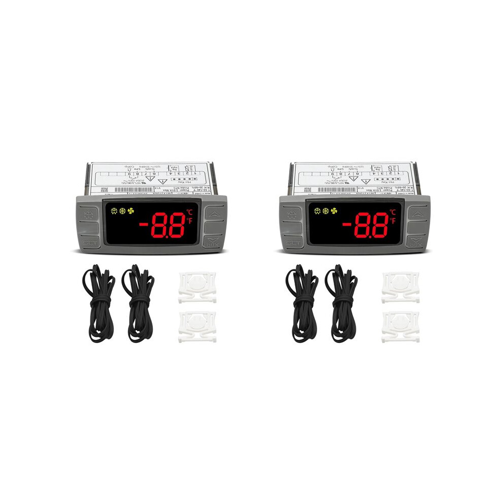 2X For Dixell Xr02cx-4N1f1 Temperature Controller, Replace For Dixell Temperature Controller For Refrigerators/Freezer 6033278841239