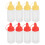 Mini Sauce Bottles Condiment Set 8 pcs 8.5x3.2x3.2 cm 1