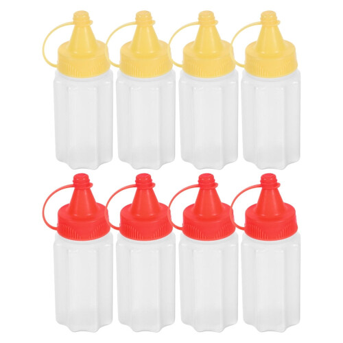 Mini Sauce Bottles Condiment Set 8 pcs 8.5x3.2x3.2 cm