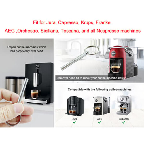 Εργαλείο επισκευής Jura Capresso με κλειδί για άνοιγμα βιδών ασφαλείας με οβάλ κεφαλή 1