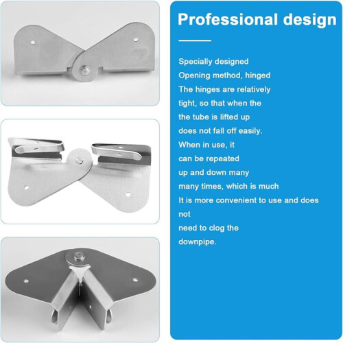 Gutter Downspout Hinges,1 Pair/2 Pcs Gutter Extension Hinge,Down Spout Drain Extension Hinge,for Square Rectangle Gutter