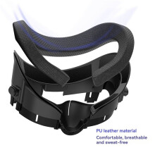 Soporte de Interfaz Facial de Realidad Virtual de Tamaño Ajustable para la Cubierta Facial Meta Quest 3 con Almohadilla Nasal Antiluz