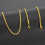 Men's Thick Twisted Rope Chain Necklace, 60cm Stainless 4
