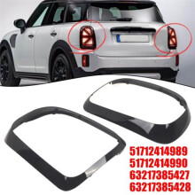 Bright Black Rear Tail Light Lamp Cover Trim for Cooper Countryman F60 2015-2019 Taillight Frame 51712414989