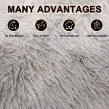 Tie-Dye Gradient Color Carpet Bedroom Living Room Coffee Table Mat Long Hair Washed Floor Mat