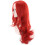 Red curly wig for women 75 cm 4