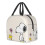 Snoopy-Lunchtasche mit Blumenmuster, Name, Farbbild 2