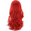 Red curly wig for women 75 cm 3