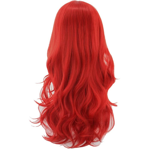 Red curly wig for women 75 cm 2