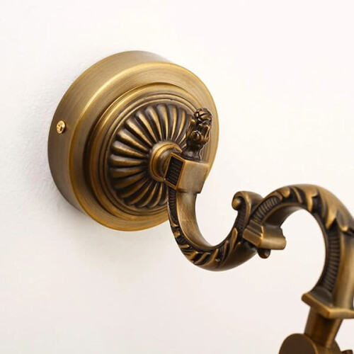 Vintage LED bathroom mirror lamp brass wall sconce 1