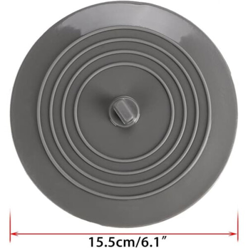 Silicone Bathtub Stopper Drain Plug Cover 6 Inch 2-Pack 1