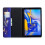 Capa flip de couro estampado com borboletas roxas, compatível com Samsung Galaxy Tab A10.5. 2