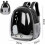 Pet Backpack for Dogs and Cats Black Breathable Capsule 2