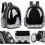 Pet Backpack for Dogs and Cats Black Breathable Capsule 5