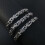 Silver bracelet chain 7mm width 23cm length 5