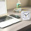 Deckon silent analog alarm clock battery powered with 3