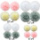Pompons de papel de seda cinza, 16 unidades 5