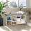 Shoe Cabinet with Bench Storage White 1