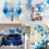 Blue Balloon Set Light Blue Metallic Confetti 60 pcs 6