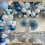Blue Balloon Set Light Blue Metallic Confetti 60 pcs 7