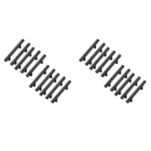 20 Pack 5 Inch Cabinet Pulls Matte Black Kitchen Cupboard Handles Cabinet Handles 5 Inch Length, 3 Inch Hole Center