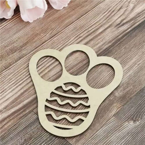 2X Easter Rabbit Foot Print Stencil Floor Bunny Foot Print Template Reusable Stencil 1