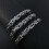 Silver bracelet chain 5mm width 23cm length 2