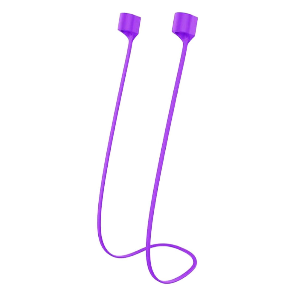 Soft Silicone Anti-Lost Strap For Wireless Earbuds Purple 9170372426836