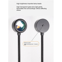 4X LED USB Sonnenuntergang Lampe Nachtlicht Projektor Geburtstagsfeier Dekoration Tragbares Stimmungslicht für Schlafzimmer Wohnzimmer,