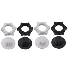 4Pcs White/Black Nut Floor Fan Base Fixing Nut ABS Texture Base Fasteners Suitable for Home and Office Use