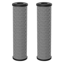 2Pcs Carbon Water Filter 10-Inch Standard Whole House Carbon Wrap Sediment and Taste & Odor Replacement Filter