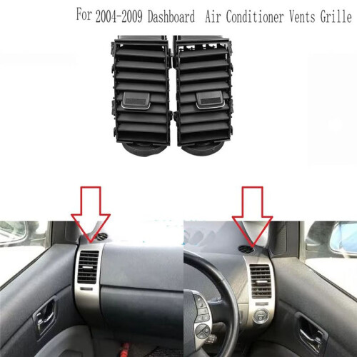 4st Dashboard Luftventiler Luftkonditionering Ventilationsgaller för  Prius 2004-2009 1