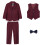 Ensemble costume garçon coupe slim 4 pièces 7-8 ans 3