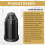40Pcs Caster Socket Plastic Sleeve Round Inserts, Chair Caster Wheel Stem Insert, 1Inch Wheel, 7/16Inch Inside Stem 4