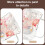 Transparenter Kaffeebecher mit Blumenmuster, doppelwandig, 300 ml 7