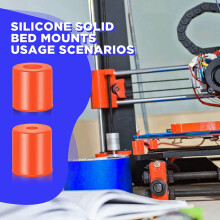16 Pieces 3D Printer Bed Clips Clamp Hot Bed Glass Platform Fix Clamps and Silicone Leveling Solid Bed Mounts Set