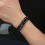 Pulseira masculina de couro trançado, tamanhos 7,5, 8,5 e 9 polegadas. 4