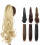 Ponytail Wig Light Brown Curly Hair Extension 6