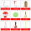 Set canna da pesca telescopica per bambini con mulinello e esche. 6