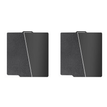2pcs 257x257mm Black PEI Double Sided Build Plate for Bambu-Lab A1/X1C/X1/X1E/P1P/P1S, Smooth PEI&Textured PEI Plate
