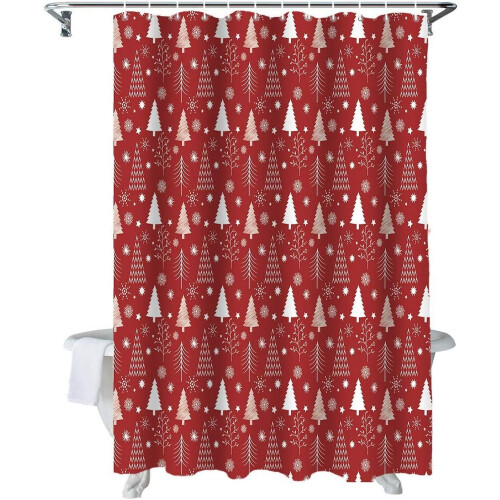 Vattentät duschdraperi med eukalyptusblad, 72x84 tum 1