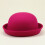 Dameull bowlerhatt med elegant opprullbar brem 1