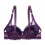 Damen-Push-up-BH aus Spitze, ungefüttert, mit Bügeln, lila, Größe 40B 2