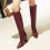 Damenstiefel mit Schlangenmuster, mittelhoch, mit hohem Absatz 4