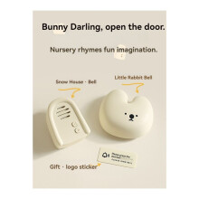 Bunny Doorbell Rabbit Doorbell Trådlös 3-Hastighets Justerbar Volym Rolig Personsökare Påminnelse Om Inträde för Hemlägenhet