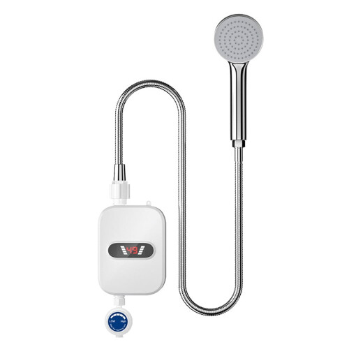 Chauffe-eau électrique instantané avec écran LCD, acier inoxydable 304