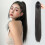 Ponytail Wig Black Straight 16 inches 3
