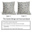 Fodere per cuscini floreali blu e grigie, 18x18 cm, set da 2 6