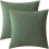 Kuddfodral i sammet, 20x20 cm, 2-pack 1